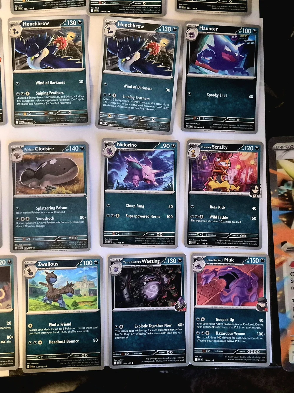 Pokémon TCG Bulk Lot Trading Card Collection Black & Blue